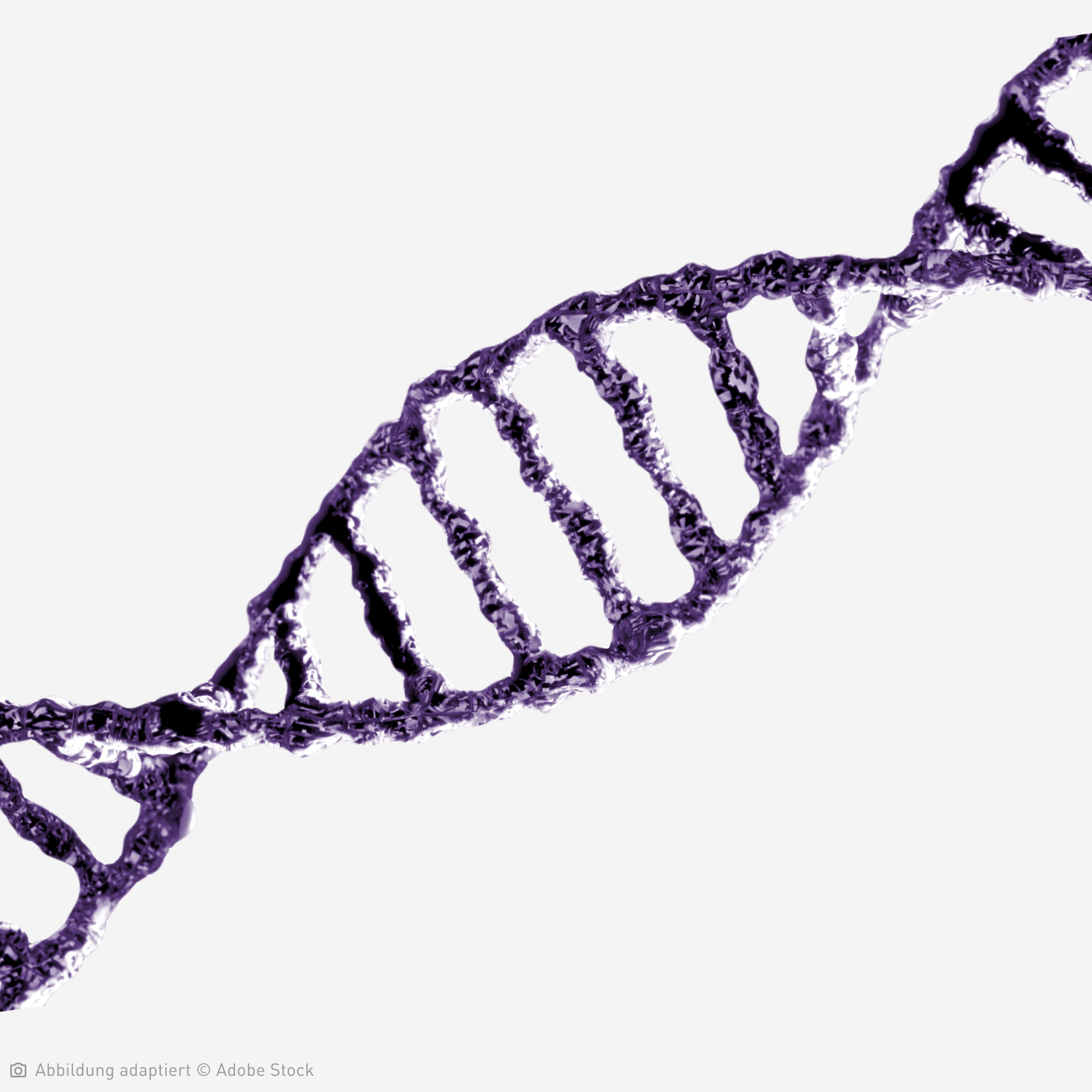 Abbildung eines DNA-Doppelstrangs: Die Ursachenforschung entschlüsselt genetische Mutationen.